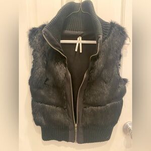 Faux fur vest